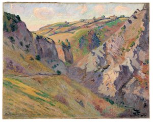 The Caverns of Prunal nær Pontgibaud (olie på lærred) af Jean Baptiste Armand Guillaumin