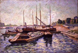 Seinen ved Charenton-le-Pont, ca. 1885 (olie på lærred) af Jean Baptiste Armand Guillaumin
