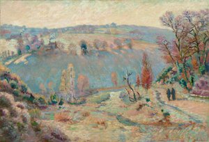 Sédelle-dalen ved Pont Charraud: White Frost, ca. 1903-11 (olie på stof) af Jean Baptiste Armand Guillaumin