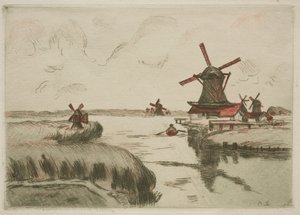 Udsigt fra Saardam, 1909. af Jean Baptiste Armand Guillaumin