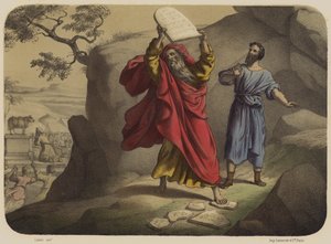 Moses bryder lovens tavler