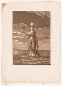 Isis, gudinden for tusind navne, eller naturen personificeret La Déesse Myrionime, Isis, ou la Nature Personifiée af Jean Baptiste Blaise Simonet