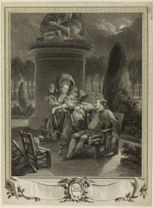 Thuileries-aftenen af Jean Baptiste Blaise Simonet