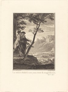 Naturen viste for vores øjne al sin storhed af Jean Baptiste Blaise Simonet after Jean Michel Moreau