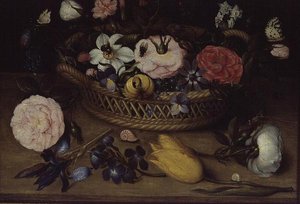 Kurv med blomster af Jean Baptiste Bosschaert