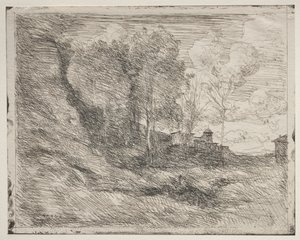 En souvenir fra Ostia af Jean-Baptiste-Camille Corot