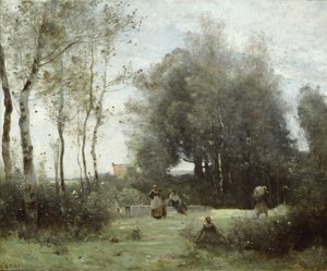 Arleux-Palluel, The Bridge of Trysts, 187172. af Jean Baptiste Camille Corot
