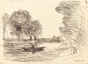 Bådsmand af Jean Baptiste Camille Corot