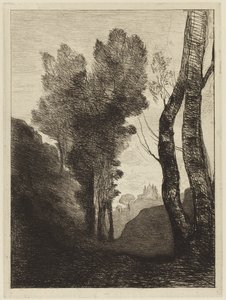 Roms omgivelser af Jean Baptiste Camille Corot