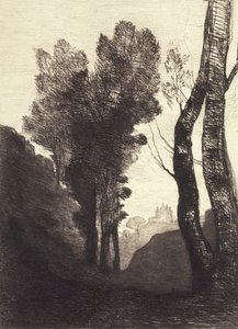 Roms omgivelser, 1866 af Jean Baptiste Camille Corot