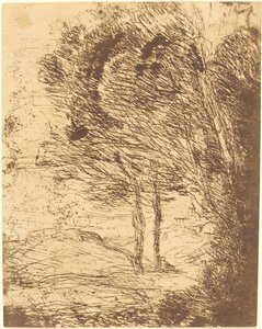 Omgivelserne i Genova af Jean Baptiste Camille Corot