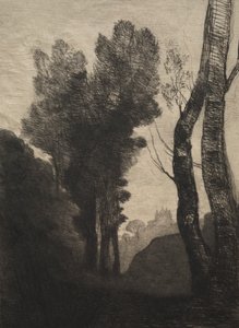 Roms omgivelser af Jean Baptiste Camille Corot