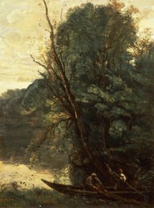 Fiskeri med net, aften (La peche a l