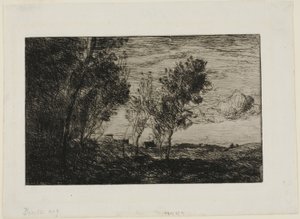 In the Dunes: Souvenir of the Woods of the Hague af Jean-Baptiste-Camille Corot