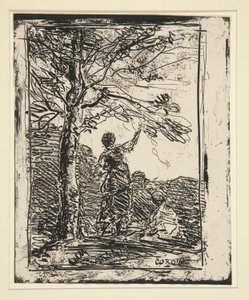 Den unge pige og døden (Den unge pige og døden) af Jean-Baptiste-Camille Corot