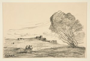 Le Fort d?tach? (Det ydre fort) af Jean-Baptiste-Camille Corot