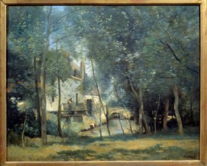 Le Moulin de Saint-Nicolas-Lez-Arras Maleri af Camille Corot (1796-1875) 1874 Søn. 0,65x0,81 m Paris, Orsay Museum af Jean Baptiste Camille Corot