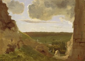 Middelalderruiner, ca. 1828-30 (olie på lærred monteret om bord)