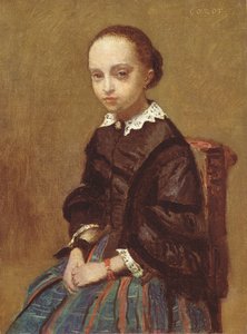 Portræt af en pige, 1857-58