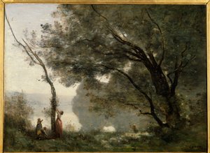 Erindring om Mortefontaine. Maleri af Camille Corot (1796-1875) af Jean Baptiste Camille Corot