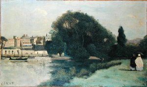 Richmond, nær London af Jean Baptiste Camille Corot