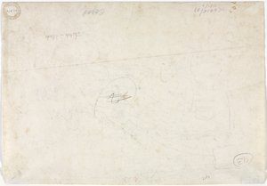 Skitse til et landskab (verso) af Jean-Baptiste-Camille Corot