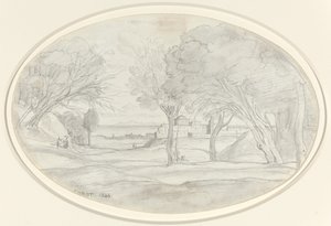 Souvenir fra Toscana, 1844. af Jean Baptiste Camille Corot