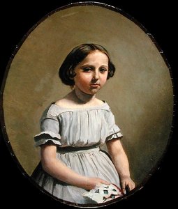 Den ældste datter af M. Edouard Delalain (Mme. de Graet) ca. 1845-50 (olie på lærred) af Jean Baptiste Camille Corot