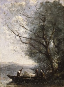 Færgemanden, ca. 1865. af Jean Baptiste Camille Corot
