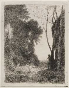 Den lille Hyrde af Jean-Baptiste-Camille Corot