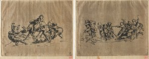 Bacchanal med børn og æsel af Jean Baptiste Carpeaux