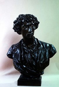 Buste af Charles Garnier (1825-98) (bronze) af Jean Baptiste Carpeaux
