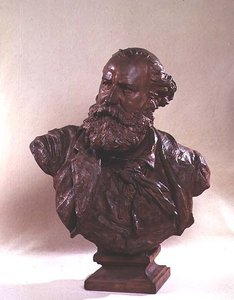 Buste af Charles Gounod (1818-93) ca. 1874 (bronze) af Jean Baptiste Carpeaux