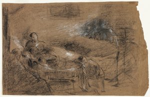 Scene på dødslejet af Jean Baptiste Carpeaux
