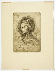 kvindeligt hoved af Jean Baptiste Carpeaux