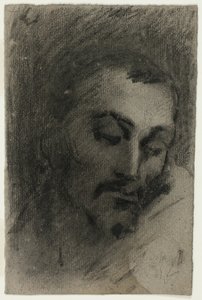 Hovedet af en mand af Jean Baptiste Carpeaux