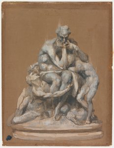 Studie til skulpturen Ugolino og hans børn