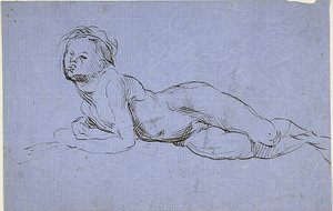 Ung dreng, der ligger ned af Jean Baptiste Carpeaux