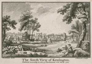 Den sydlige udsigt over Kensington af Jean Baptiste Claude Chatelain