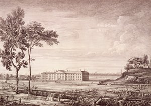 Udsigt over London Hospital i Whitechapel Road, 1753