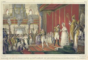 Amelie af Leuchtenbergs ægteskab (Amelie de Leuchtenberg af Jean Baptiste Debret