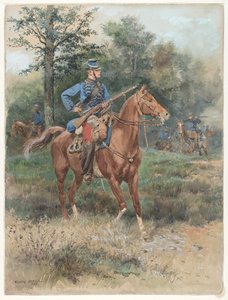 Jæger til hest af Jean Baptiste Edouard Detaille