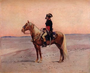 Napoleon i Egypten, c1800-tallet af Jean Baptiste Edouard Detaille