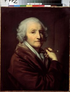 ""Selvportræt"" (Selvportræt) Maleri af Jean Baptiste Greuze (1725-1805) omkring 1780 Dim. 55,5x46 cm Sankt Petersborg Eremitagemuseum af Jean Baptiste Greuze