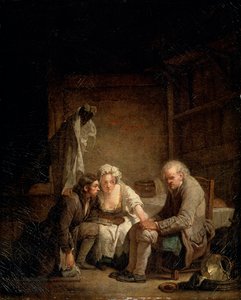 Blind mand bedraget, c1755 af Jean Baptiste Greuze