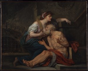 Cimon og Pero: "Romersk velgørenhed" af Jean Baptiste Greuze