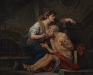Cimon og Pero: "Romersk velgørenhed" af Jean Baptiste Greuze