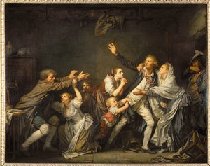 Den faderlige forbandelse ... af Jean Baptiste Greuze