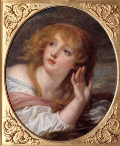 La surprise Maleri af Jean Baptiste Greuze (1725-1805) 1700-tallet søn. 0,47x0,38 m Chantilly, Musee Conde af Jean Baptiste Greuze