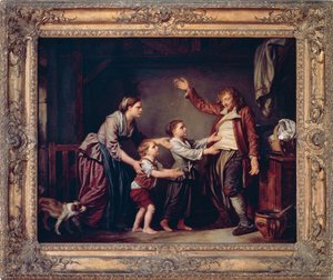 Drinkerens tilbagevenden, af Jean-Baptiste Greuze (1725-1805) af Jean Baptiste Greuze